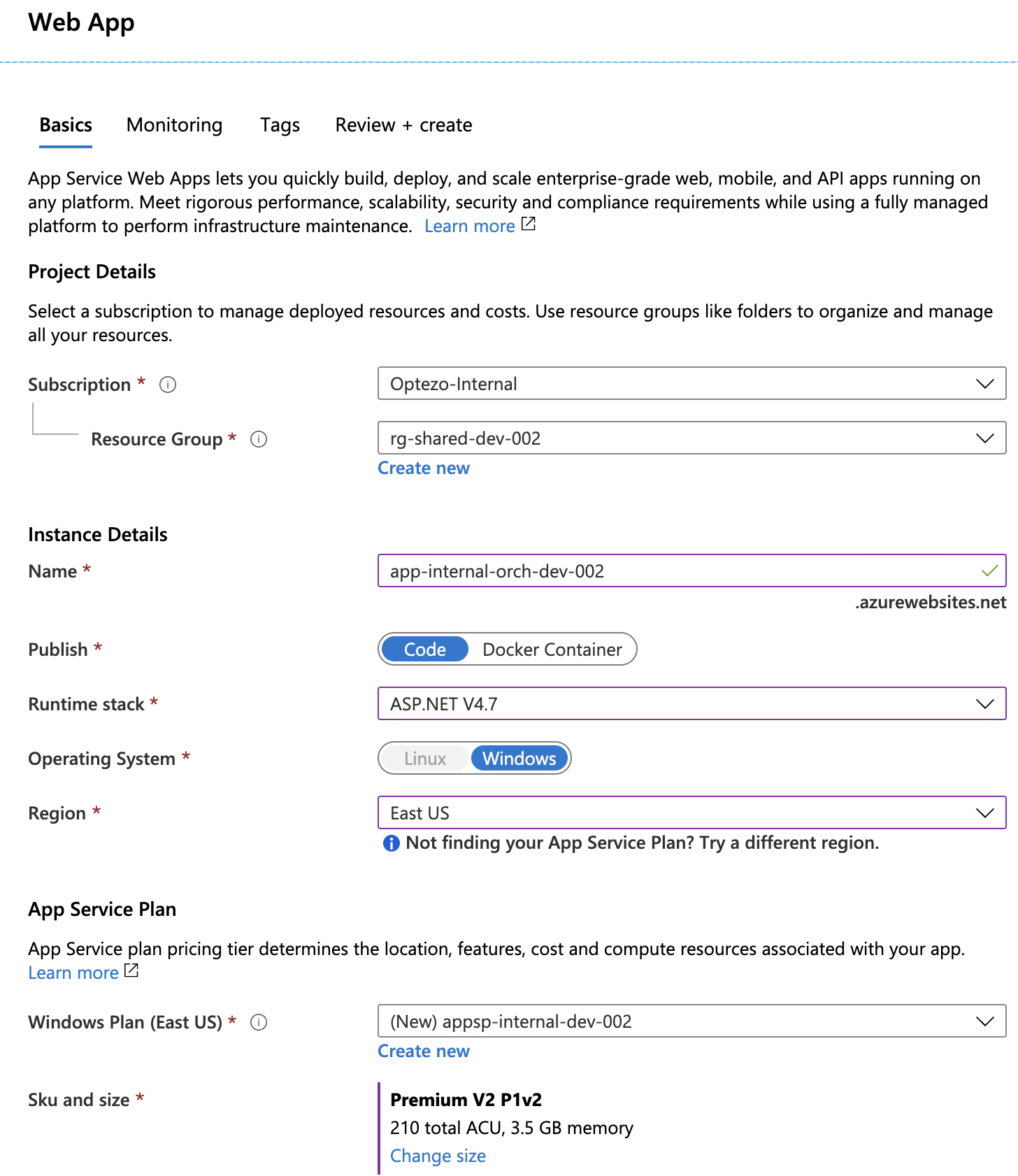 Creating a new Web App for UIPath Orchestrator